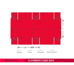 6 Corner Cake Box - Image 2