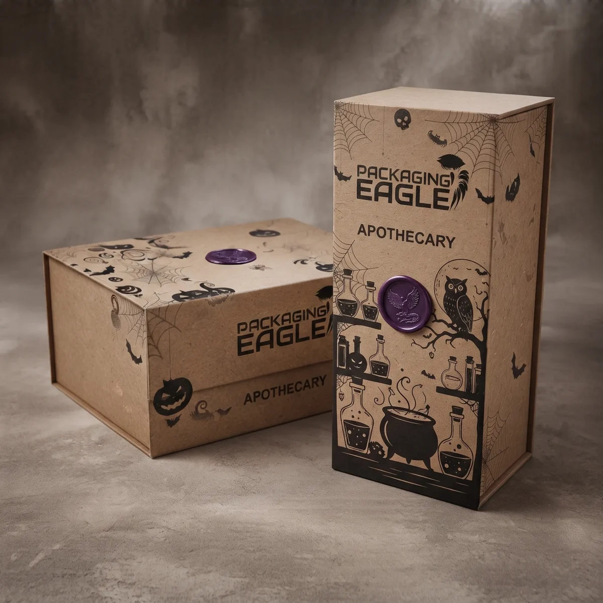 Custom Kraft Halloween Boxes